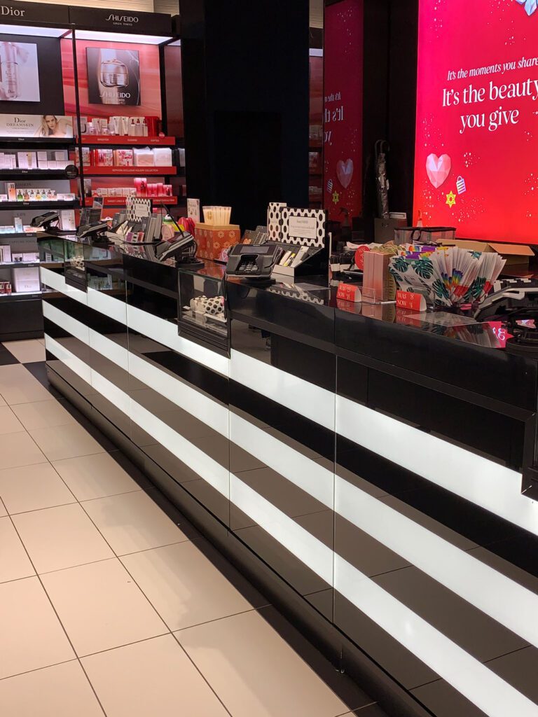 Check Out Counter and Floor Display