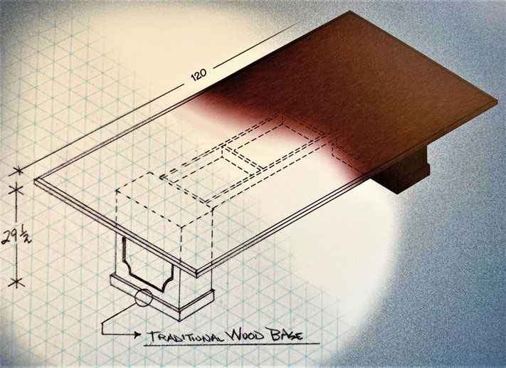 Conference Table Blueprints